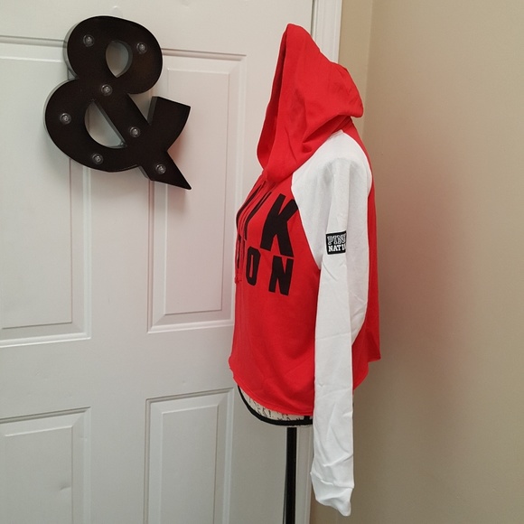 SOLD! VS PINK NATION Raglan Hoodie Sweater - Picture 2 of 7